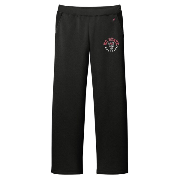 Black Ladies Reverse Fleece Pant -